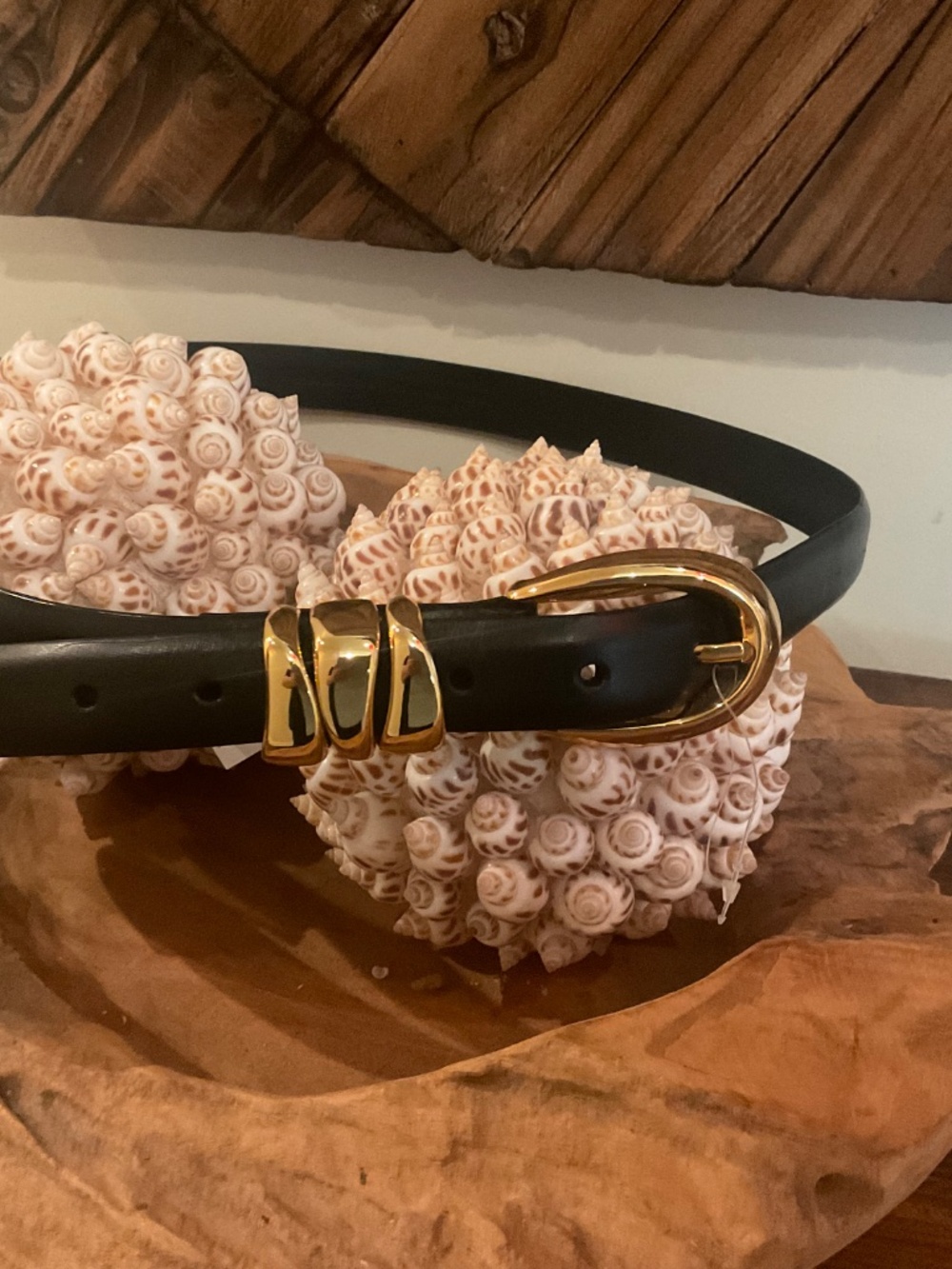 Madewell Triple Metal Keeper  Leather Belt,  Size M , Color Black - Picture 2 of 5